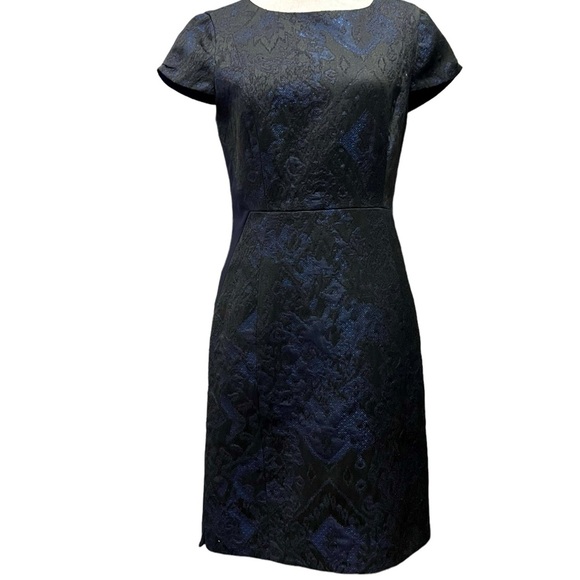 Ellie Tahari cocktail / Career dress navy blue size 6. Brand new with tag - Picture 2 of 12